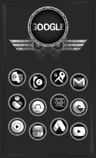 Black Army Diamond - Icon Pack - Fresh dashboard 2