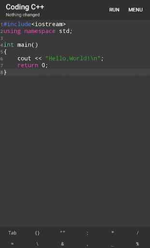 Coding C++ - The offline C++ compiler 2
