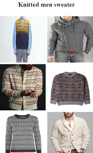 Knitted men sweater 1
