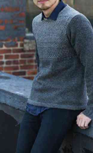 Knitted men sweater 2