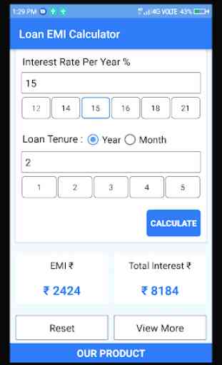 Loan EMI Calculator 3
