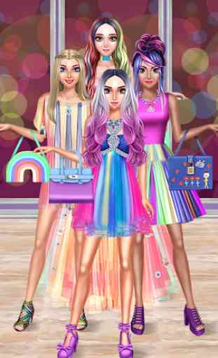 Rainbow Girls Dress Up 4