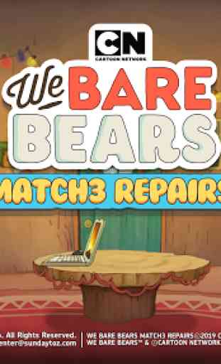We Bare Bears Match3 Repairs 2