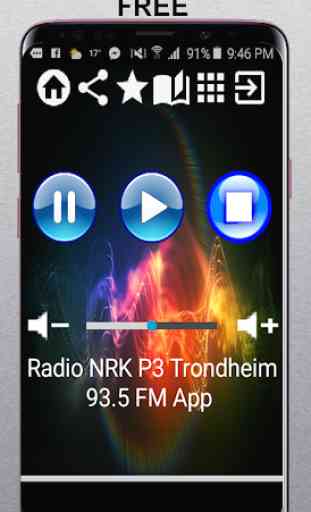 NO Radio NRK P3 Trondheim  93.5 FM App Radio Grati 1
