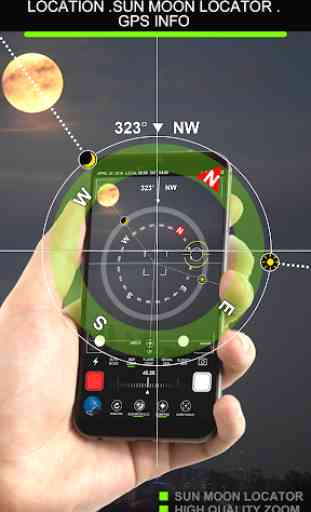 Compass Camera GPS (Location and Sun Moon Info) 1