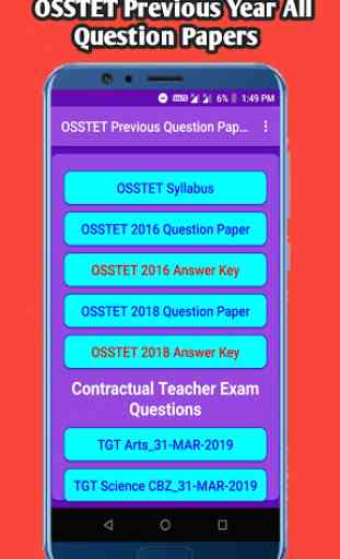 OSSTET Previous Year Question Papers 1