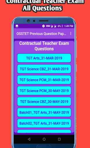 OSSTET Previous Year Question Papers 2
