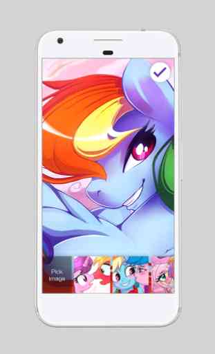 Pony Love Valentine Rainbow Wallpaper Lock Screen 3
