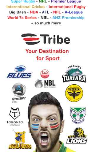 Tribe: Super Rugby, NRL, Big Bash, Black Caps + 1