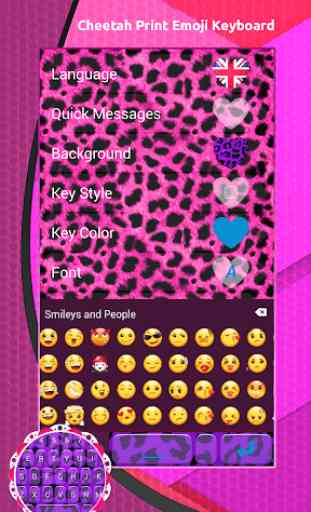 Cheetah Print Emoji Keyboard 3