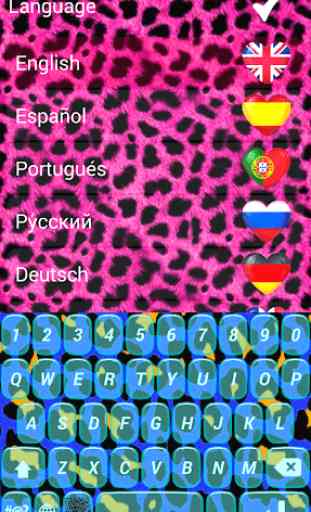 Cheetah Print Emoji Keyboard 4