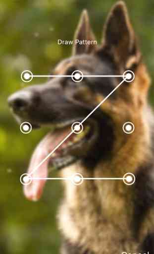 German Shepherd Dog Pattern Lock Screen 3