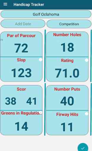 Golfers Handicap Tracker & Golf Index Calculator 3
