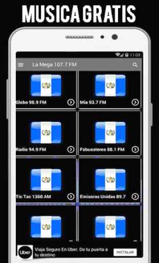 La Mega 107.7 FM Radio Guatemala 3