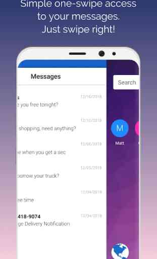 Messenger Home - SMS Widget and Home Screen 1