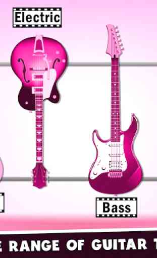 Princess Pink Guitar For Girls - Guitar Simulator 2