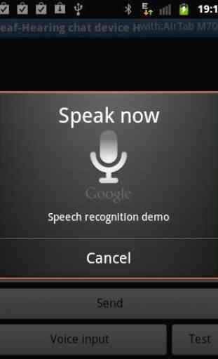 Deaf-Hearing chat. Demo trial version 3