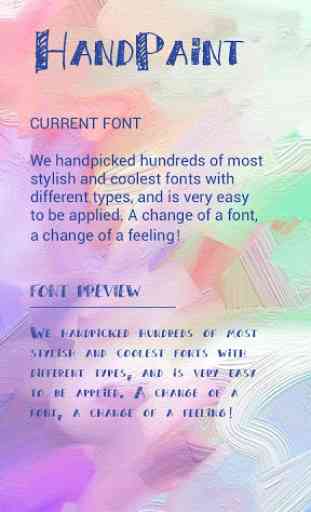 Hand Paint Font for FlipFont, Cool Fonts Text Free 1