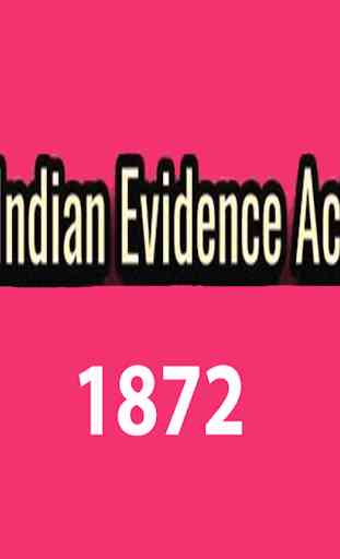 Indian evidence act 1