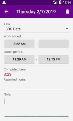 SDS Time - Time tracking and time reporting 3