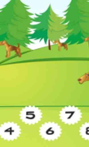 A Dog Counting Game for Children: Learn to count the numbers with dogs 1