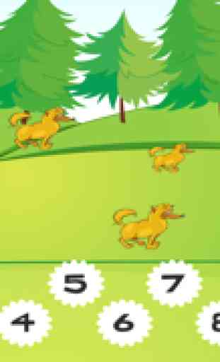 A Dog Counting Game for Children: Learn to count the numbers with dogs 2