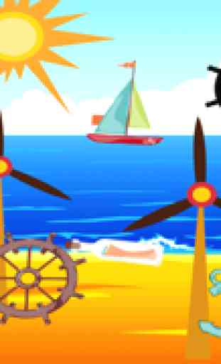 A Sail-ing Boat Race Count-ing & Learn-ing Kid-s Game-s Shadow-s on the Open Sea 3