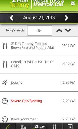 21 Day Tummy Tracker: Weight Loss & Symptom Log 2