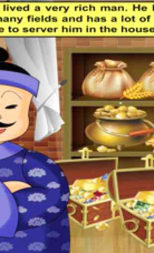 A greedy rich man (story and games for kids) 2