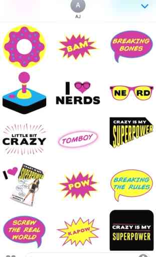 AJ Mendez Brooks Crazy Is My Superpower Stickers 3