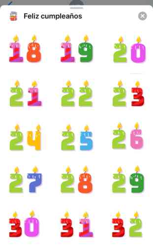 Birthday Stickers - emojis 1