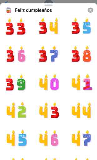 Birthday Stickers - emojis 2