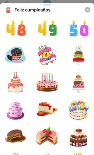 Birthday Stickers - emojis 3