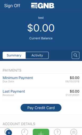 GNB Bank credit card app 3