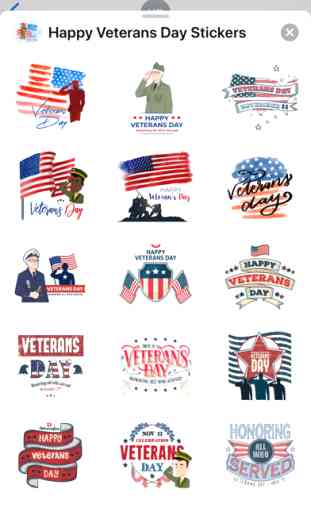 Happy Veterans Day Stickers 1