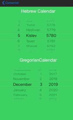 Hebrew and Gregorian calendar 2