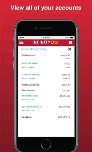 Infinity FCU Mobile App 3