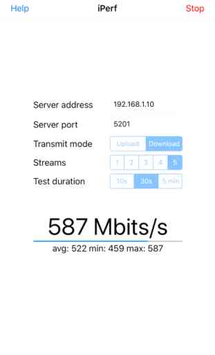 iPerf 3 Wifi Speed Test 1