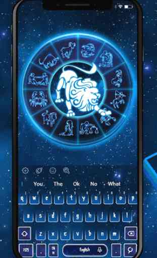Leo Horoscope Keyboard Theme 1