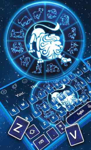 Leo Horoscope Keyboard Theme 2