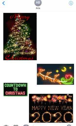 Merry Christmas Neon Sticker 1