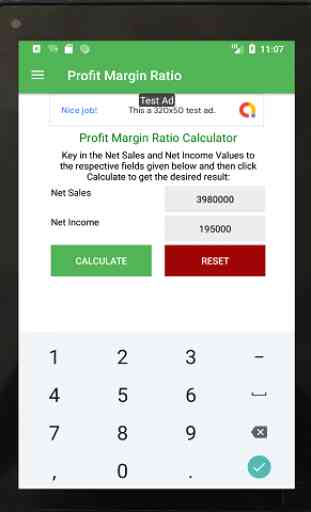 Profit Margin Ratio - Financial Ratio Calculator 4
