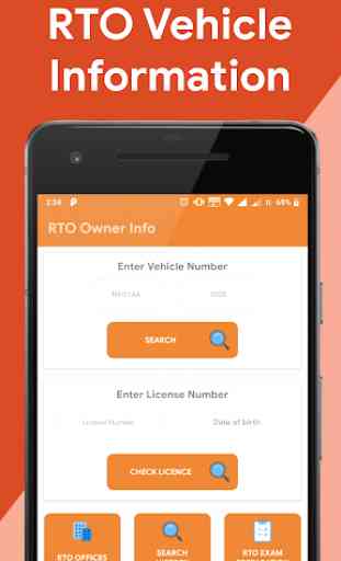 RTO Owner Info - Vehicle Information, License Info 1