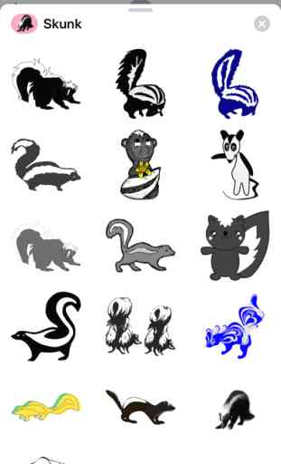 Some Skunk Stickers 1