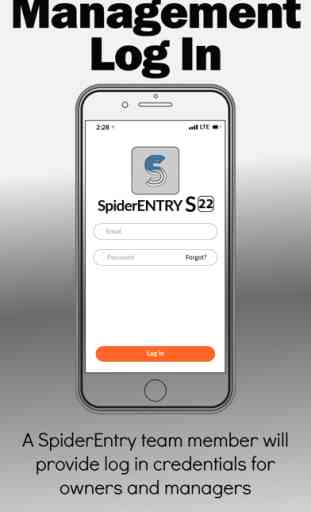 SpiderENTRY Management App 1