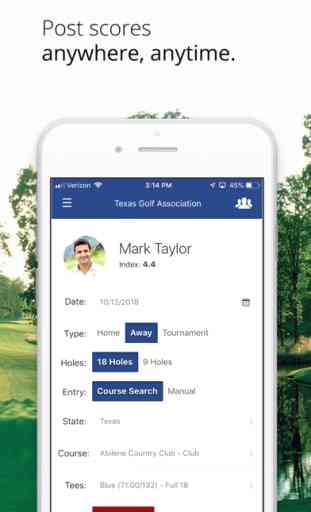 Texas Golf Association App 3