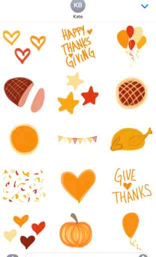 Thanksgiving sticker pack - stickers for iMessage 2