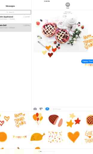 Thanksgiving sticker pack - stickers for iMessage 3