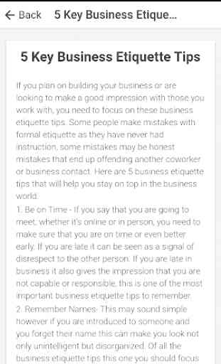Business Etiquette & Office Etiquette App 4