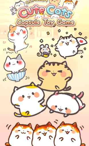 Cute Cats Capsule Toy Game C.C.Makiart 1